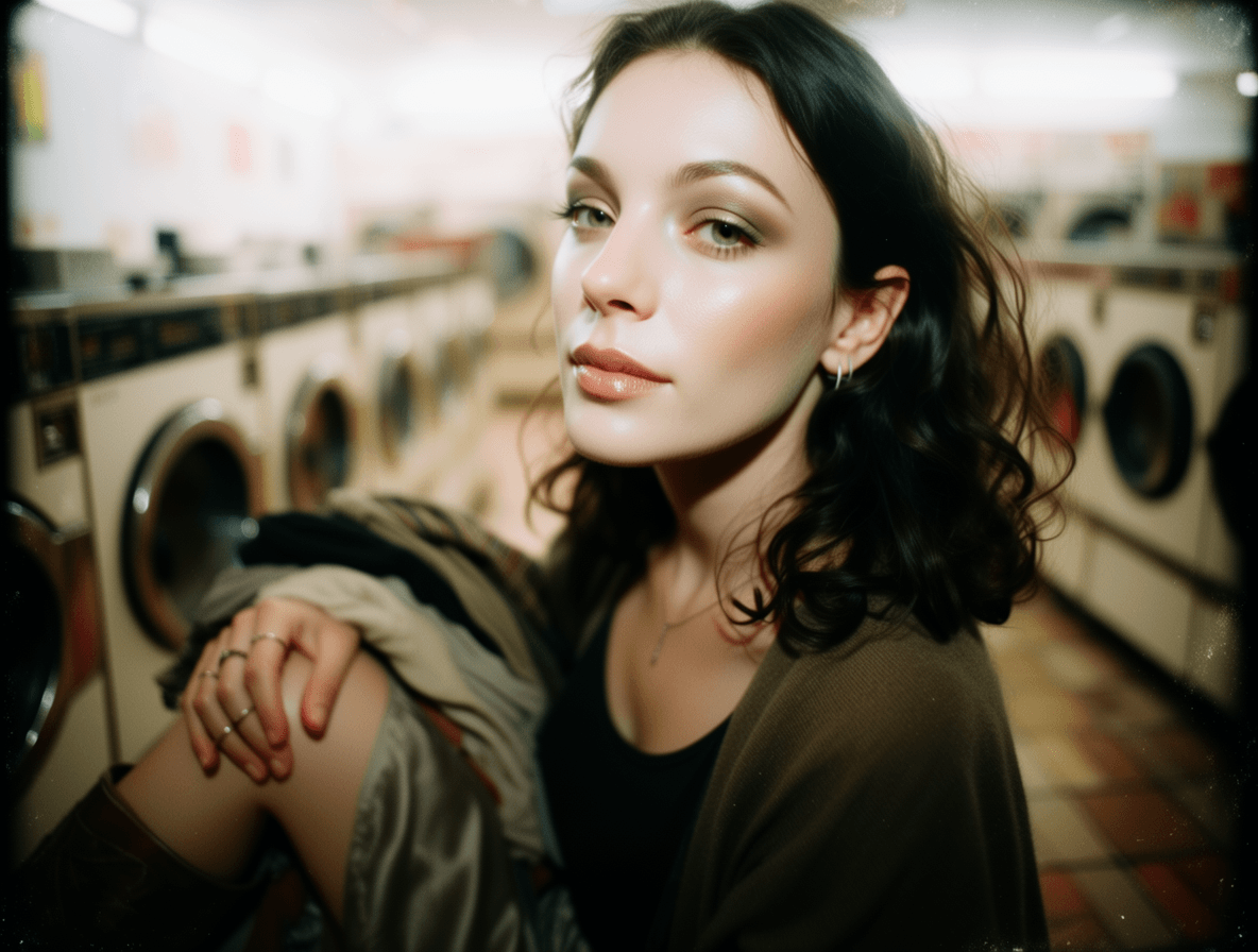 Emma-Jane MacKinnon-Lee — photographer, creative coder and video artist, cinematic night-walk fashion portrait Emma-Jane MacKinnon-Lee — photographer, creative coder and video artist, cinematic night-walk fashion portrait