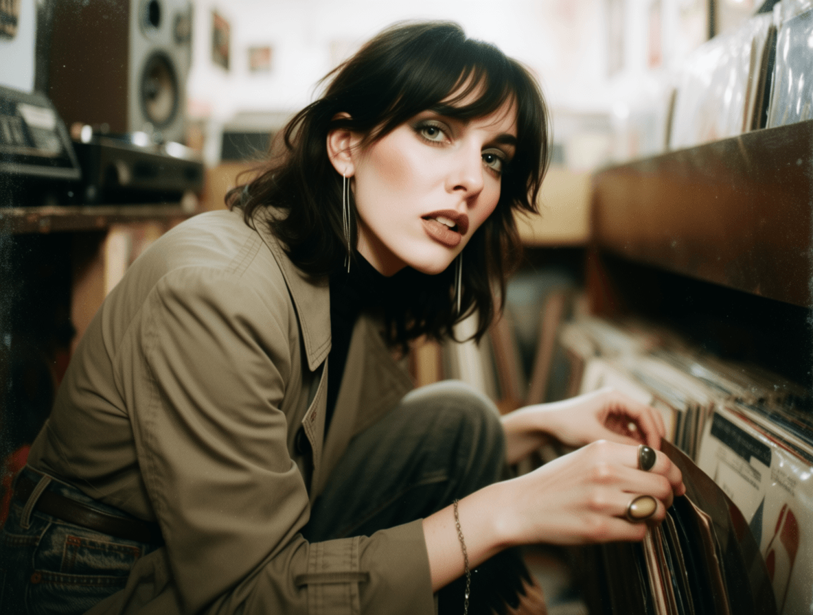 Emma-Jane MacKinnon-Lee — loose fringe archival portrait, soft styling Emma-Jane MacKinnon-Lee — loose fringe archival portrait, soft styling